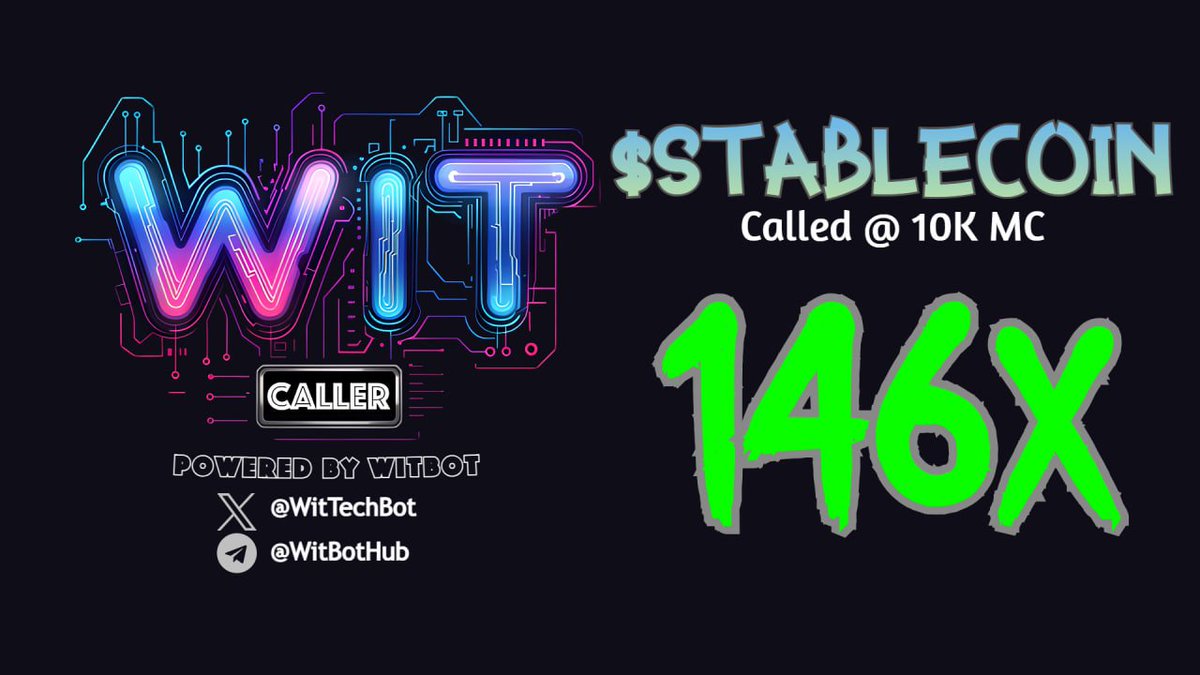 $Stablecoin 146X 🐎

8w6yhgsGKxfMZRPLNBBjgJQKRRGaXvgDAdhgQacEpump

t.me/WitBotHub