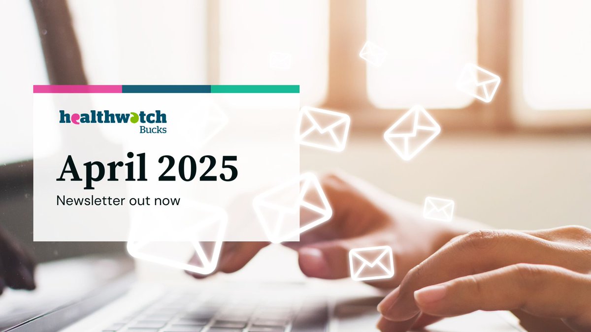 Our latest newsletter out! Read about:

🔍 What we found at Amersham Community Hospital
💻 Our next webinar on Be Healthy Bucks
🎉 Celebrating our Community Researchers

tiny.cc/r3zh001