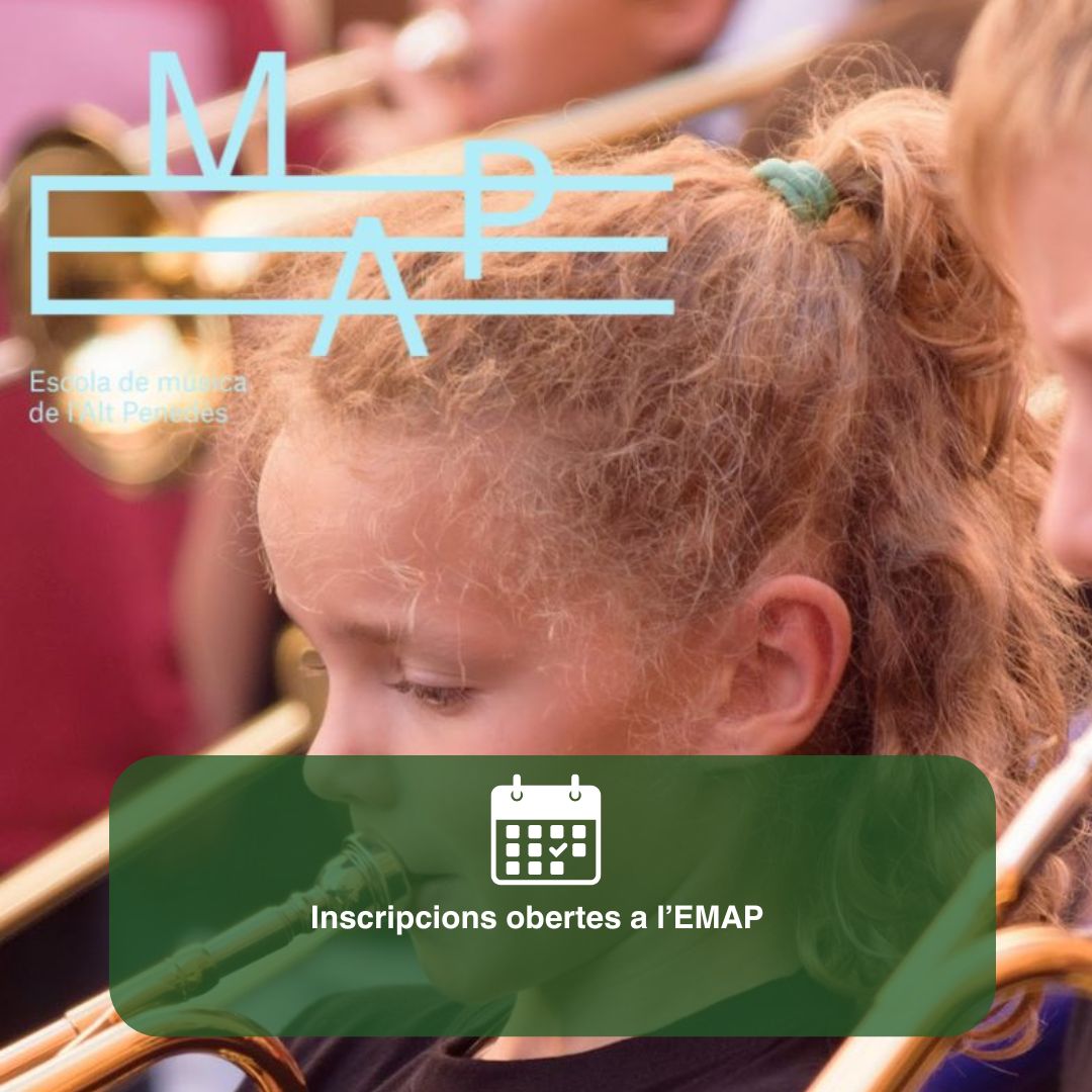 Fins al 5 de maig, podeu fer la vostra inscripció a través del portal 👉 emap.cat

Hi trobareu tota la informació sobre: ✅ L’oferta educativa
✅ Els preus de matrícula
✅ L’enllaç al tràmit d’inscripció (via web del Consell Comarcal)

📩 emap@emap.cat