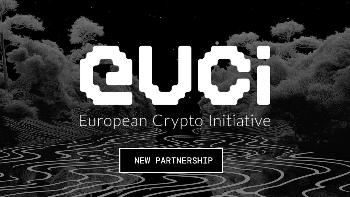 Web3Privacy Now 🤝 @EuCInitiative The European Crypto Initiative (EUCI)  aims to shape EU regulation to favour open, permissionless, decentralised  solutions — 🧩 Together we started advocating to create a supportive  environment where