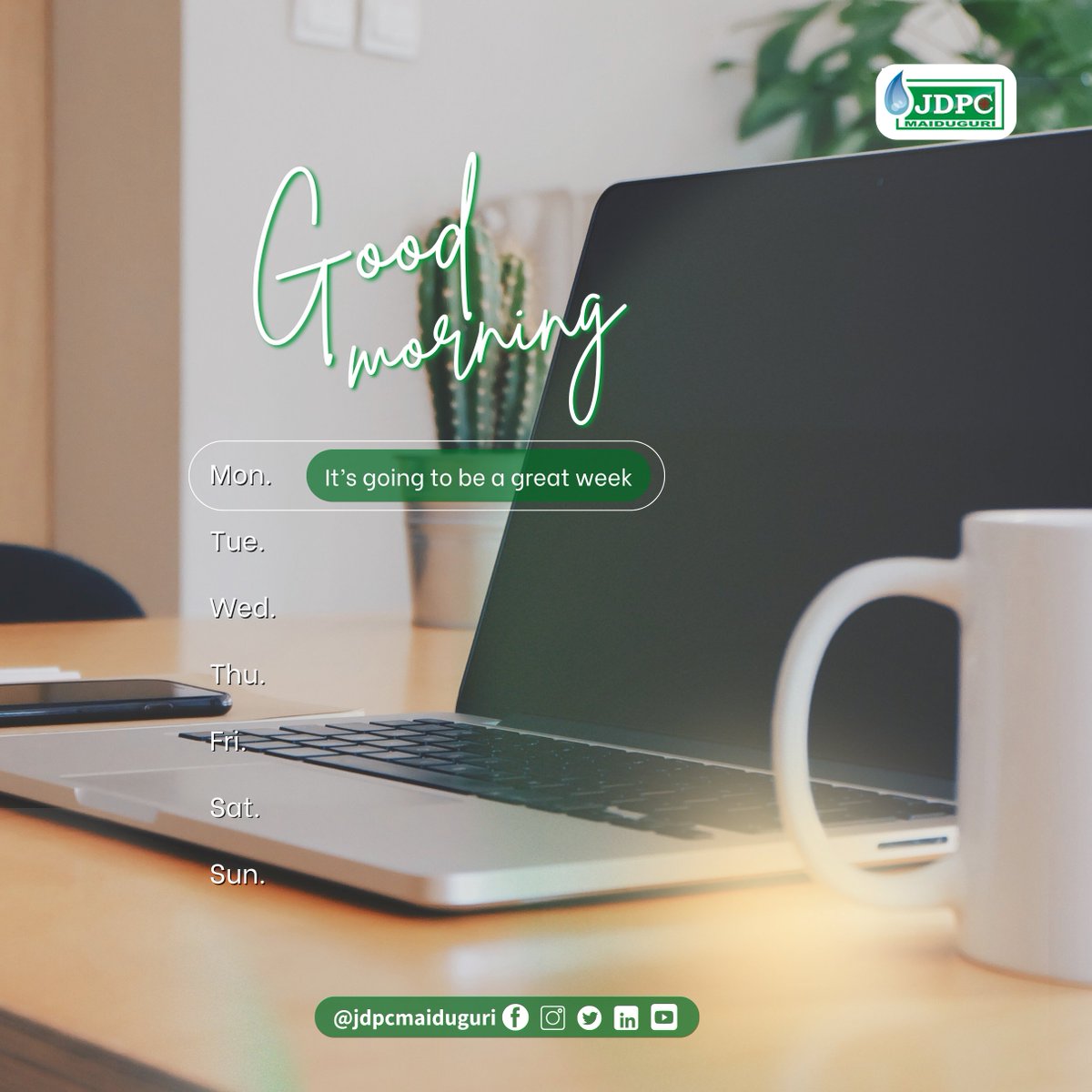 JdpcMaiduguri's tweet image. #MondayMotivations

&quot;Believe you can and you&apos;re halfway there.&quot; --- Theodore Roosevelt

Let&apos;s start this week with positive affirmations, believe it and run with it.

Wishing you a productive week ahead.

#NewWeek
#JDPCMaiduguri