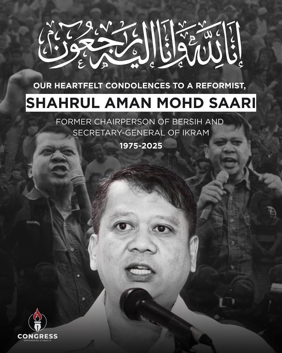 The passing of Shahrul Aman, a prominent reformist, is a profound loss to the nation, the community, and the sphere of activism. He was a steadfast advocate for social justice, unwavering in his commitment and tireless in his efforts.
