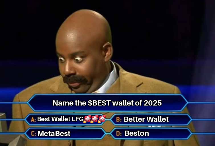 CptObvious696's tweet photo. Who wants to be a $BEST-onaire?! 💸
Don't miss your chance to grab some $BEST!
🚀 The @BestWalletHQ Airdrop ends May 15th.
Act fast! ⏳
#CryptoAirdrop #BESTWalletToken #Crypto https://t.co/kyUgZwHPby