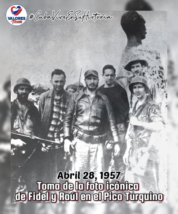 📸Hay fotos que trascienden por sus protagonistas, el momento en que fueron tomadas, y también por lo que representan.

✨La voluntad e intransigencia de un hombre por mostrar la verdad de un movimiento revolucionario, perduran en un fotograma.

#CubaViveEnSuHistoria
#ValoresTeam