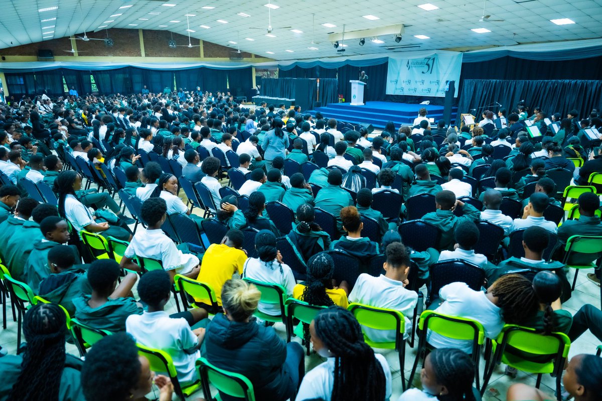 GHA_rwanda's tweet photo. On April 23rd, our learners and staff gathered to remember the victims of the 1994 Genocide against the Tutsi and pledge 'Never Again.'

We were honored to host Brig. Gen. Ronald Rwigamba and Rev. Dr. Rutayisire Antoine, who urged us to stand against genocide and its denial. https://t.co/lJMMlc7FBC