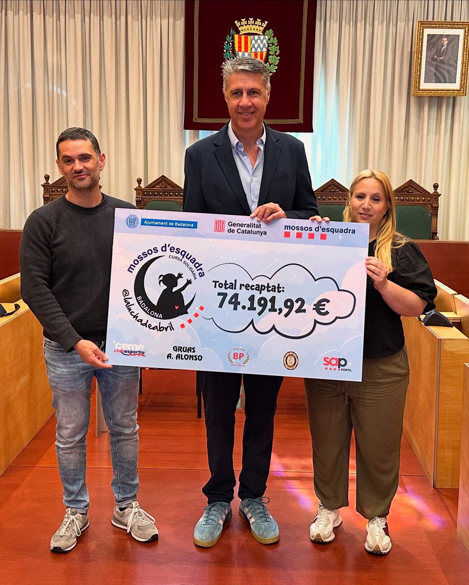 Rècord de recaptació de la cursa de <a href="/LaLuchaDeAbril1/">LaLuchaDeAbril</a> #Badalona: 74.191,92€!! 👏👏 Moltes gràcies a totes les persones i empreses que el passat 13 d'abril vau posar el vostre granet de sorra per a continuar investigant la malaltia rara que pateix la petita Abril. Tot el nostre