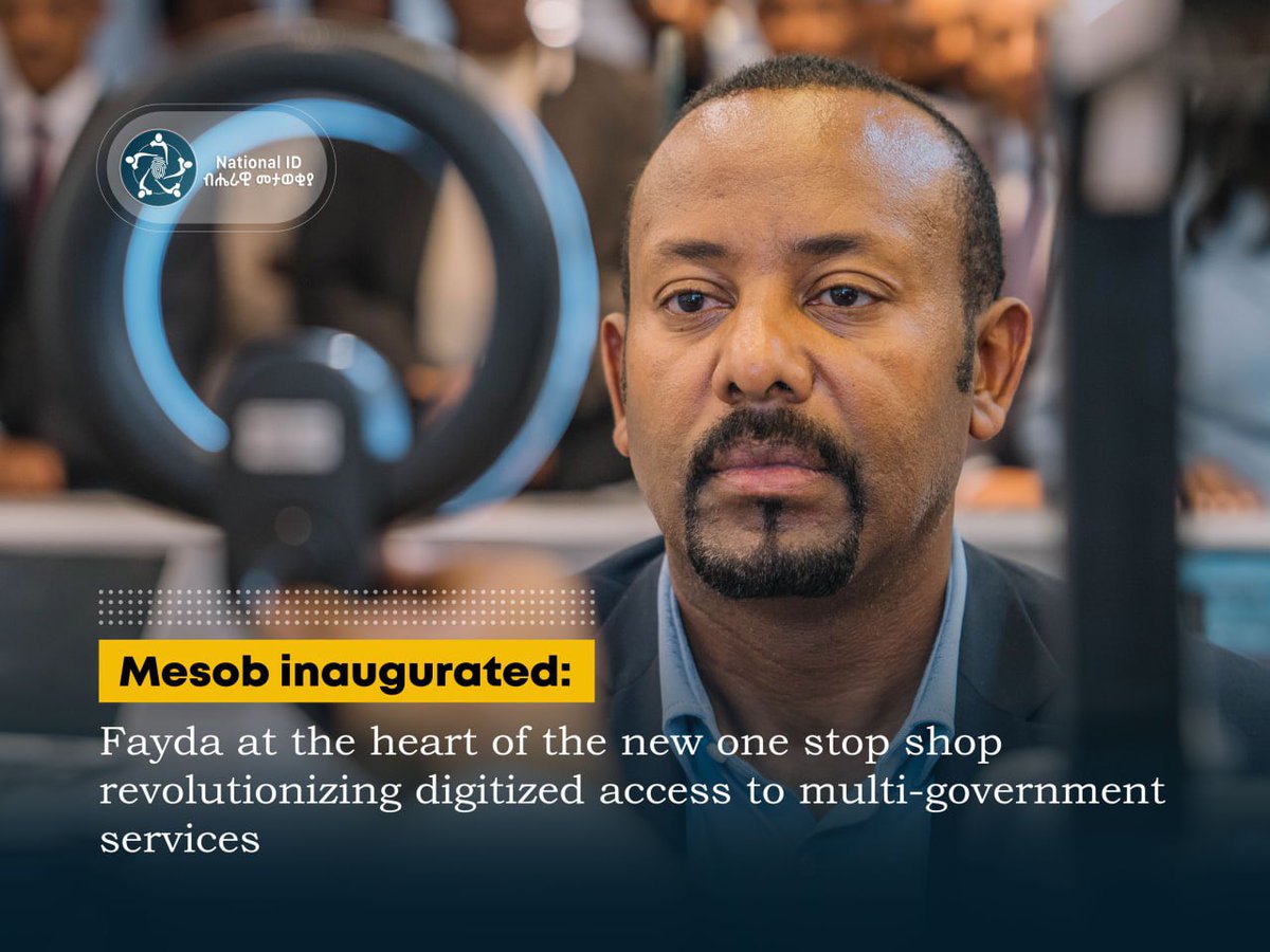 The new Mesob platform — inaugurated by PM <a href="/AbiyAhmedAli/">Abiy Ahmed Ali 🇪🇹</a> — brings 41 services from 12 agencies into one place for faster, more transparent service. Fayda Digital ID is being integrated into all Mesob services. Read More: id.gov.et/news 

#faydaforservices
