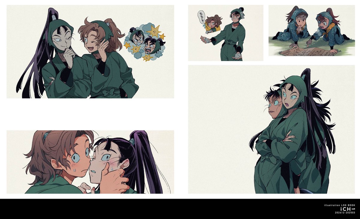 スパコミ新刊①「iCH一」オールキャライラストログ本サンプル