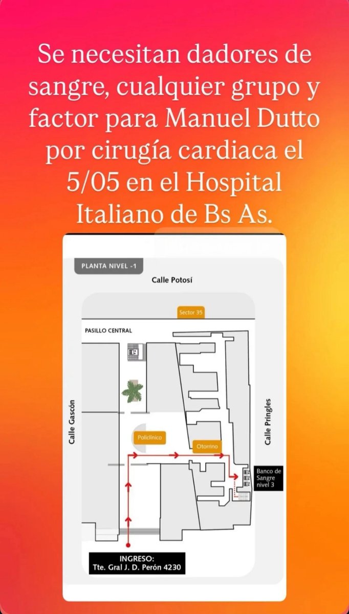 🩸 Se necesitan dadores de sangre 🩸 #BuenosAires #HospitalItaliano #sangre