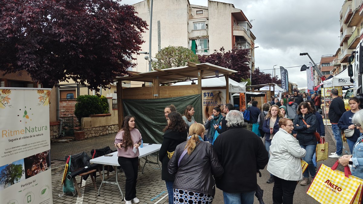 RitmeNatura's tweet image. 🎉FenoRural arrenca amb èxit a la 64a Fira d&apos;Artés! 🌧 Tot i la pluja, vam compartir el projecte amb persones interessades en la #CiènciaCiutadana i el #CanviClimàtic!
Properes parades al maig 👉Fira de l&apos;Oli de Jesús (11/05 - 10h) i Festa de la Terra a Lavern (25/05 - 10:30h).