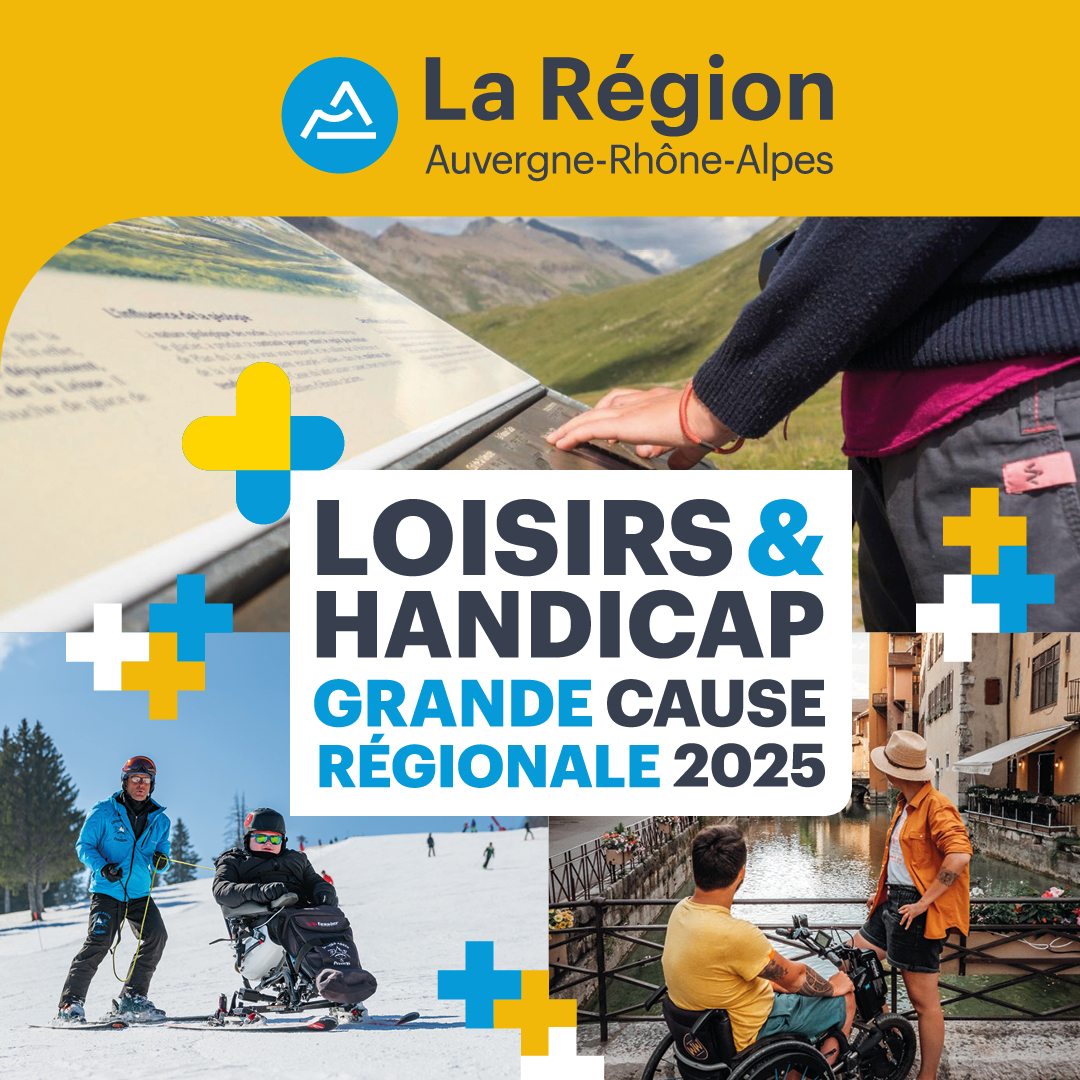 Grande Cause régionale 2025-2026 : la Région se mobilise pour les loisirs inclusifs !♿

Vous voulez participer à cette démarche collective ?  📅 RDV le 17 mai pour les rencontres de la Grande Cause à l’Hôtel de Région de Lyon.

👉Inscriptions : auvergnerhonealpes.fr/actualites/ren…

#handicap