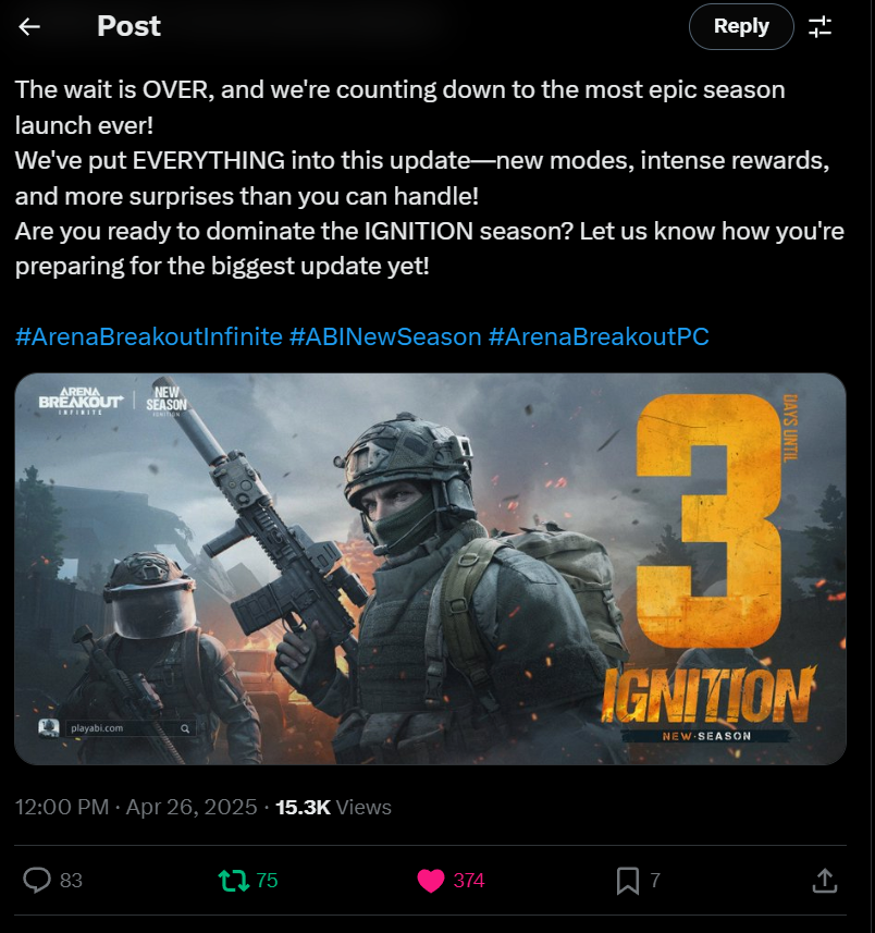 GavinSMD's tweet photo. @ArenaBreakoutPC https://t.co/MzXfRe8nQD