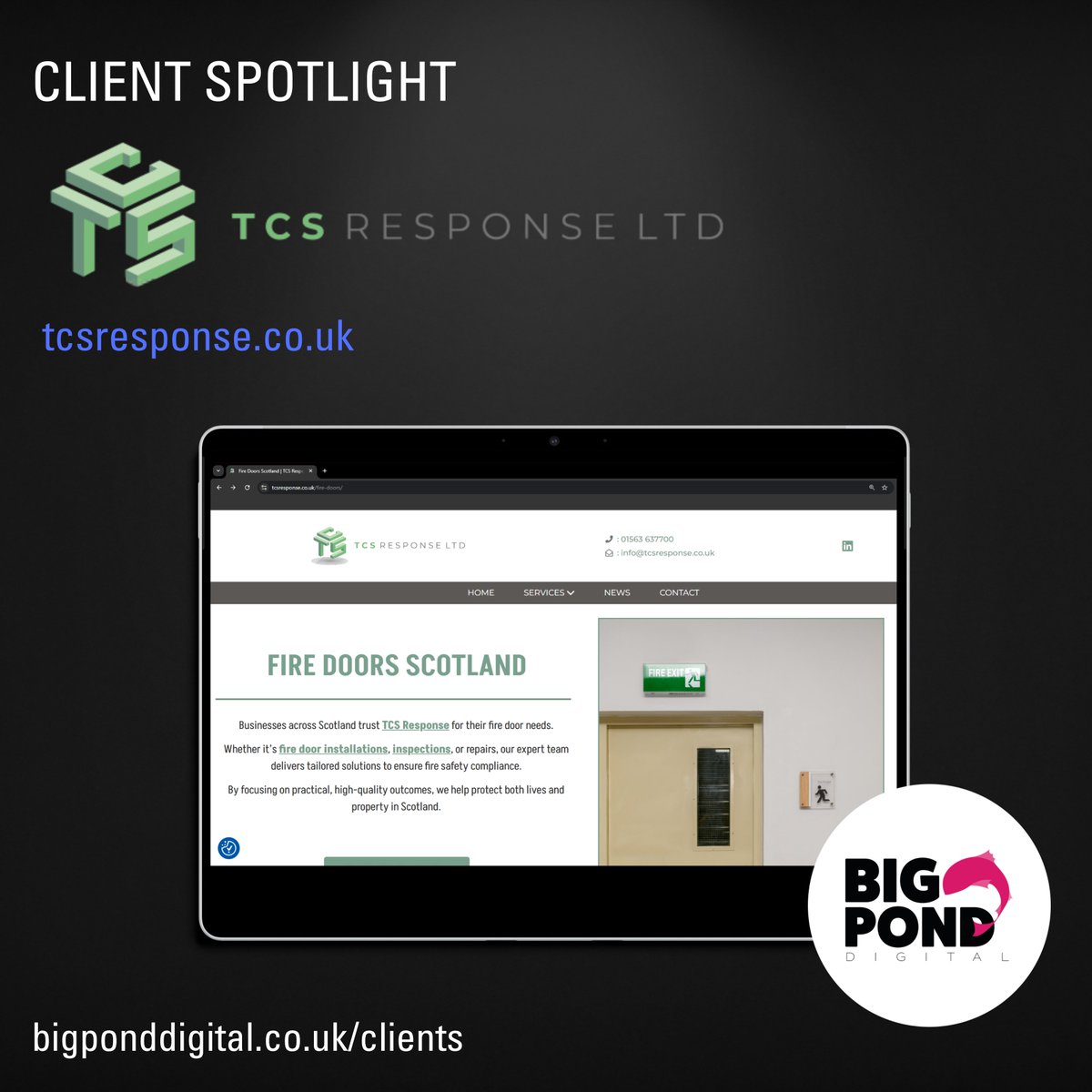 We've been working with their team for some time now. They are the go to fire doors Scotland company, offering specialist services covering installations, inspections, certifications, &amp; remedial works. 🔥🚪
Learn more:
tcsresponse.co.uk/fire-doors/
#firedoors #scotland #healthandsafety