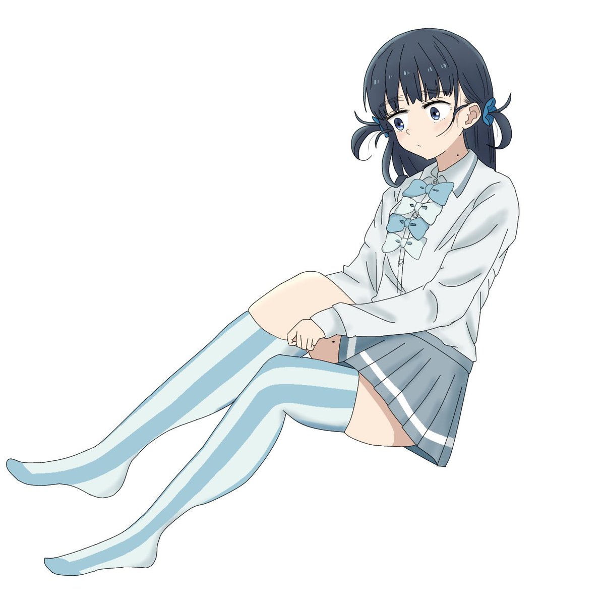 縦縞ニーソを履くツーサイドアップ天愛星さん #マケイン #負けヒロイン 