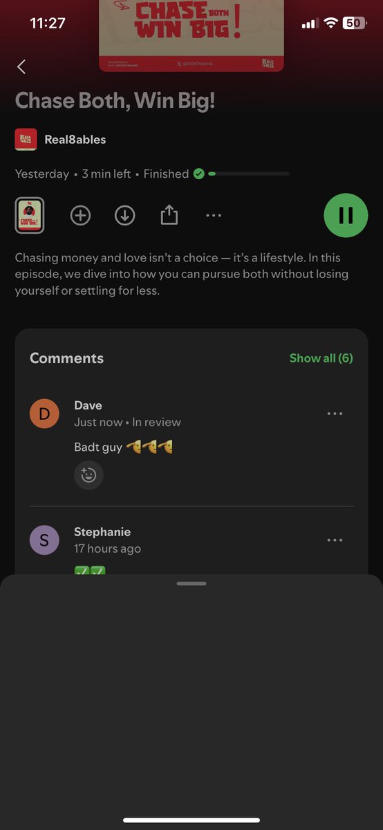 <a href="/stephanienaza/">Stephanie🌺❤️</a>  bad character woman u sef get Spotify too 😂 that’s good, hope you heard what <a href="/ochethaking/">Daddy ☦</a> said “two heads are better than 1. Give love a chance oh !!!!! 🤪🤪🤪.  <a href="/ochethaking/">Daddy ☦</a>  nice one bro, keep it up 💯