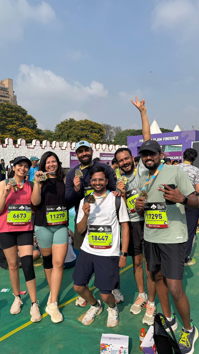 A team who works together and runs together 😎 - TCS 10K our annual ritual
<a href="/VandiniJ/">vandini</a> <a href="/krushireddy/">Krushidhar</a> <a href="/lckshmi/">Lakshmi Narayanan</a>