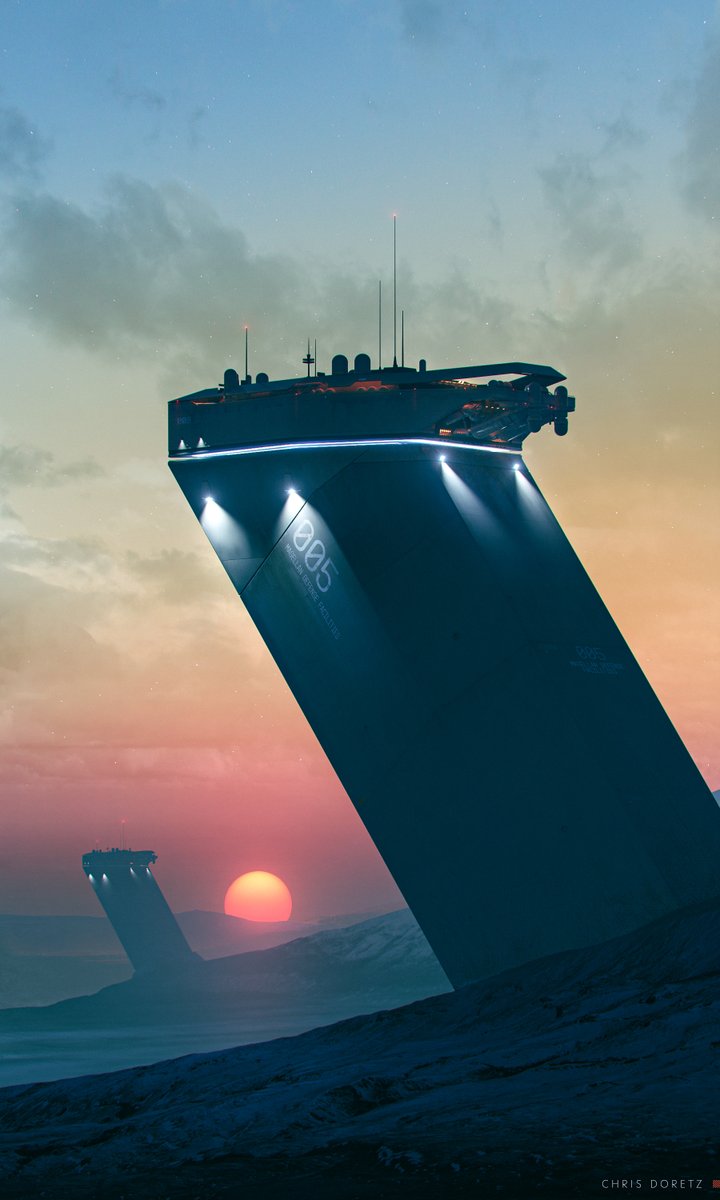Watchtower - from the Magellan Defense Facilities concept series.
#concept #conceptart #scifi #b3d #gamedev