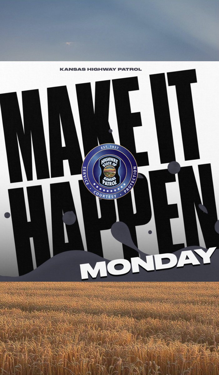 Every day is an opportunity, but Mondays set the tone for the week. 🗓️

At the Kansas Highway Patrol, we don’t wait for success. We work for it. 💪

Let’s lead with courage, serve with heart, and make an impact today.

Stay focused. Stay motivated. Make it happen! 

#khp #Kansas