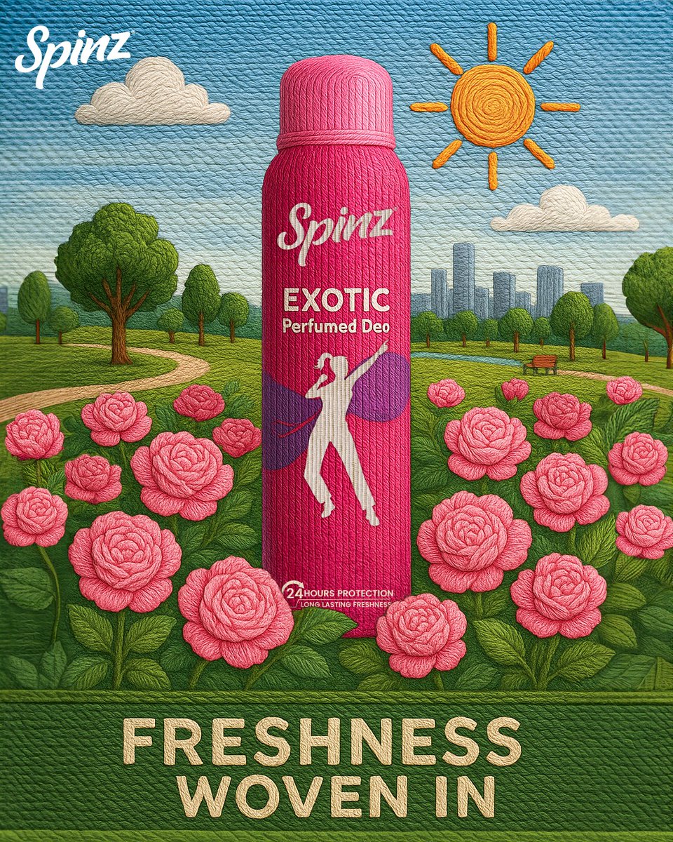 SpinzIndia's tweet image. Freshness stitched in, confidence bloomed. ✨
.
.
.
.
#Spinz #Deos #SpinzYourWorld #Fragrance #Freshness #Confidence #VibrantYou #CavinKare #MakingLivesHappier

[ Spinz, Spinz India, Spinz Deo, Floral Fragrance, Freshness, Floral Scent, Long Lasting ]