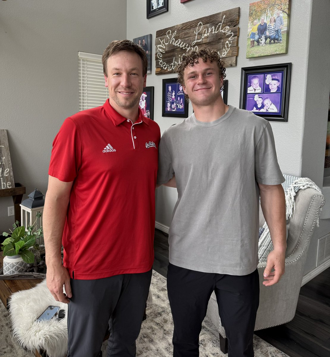 Landon Kalsbeck (@landonkalsbeck) on Twitter photo Really appreciate <a href="/CoachAdamBreske/">Adam Breske</a> coming by my house last night to meet my family and talk <a href="/FresnoStateFB/">Fresno State Football</a>. Can’t wait for my OV at the end of the month‼️#GoDogs
<a href="/Coach_Entz/">Coach Matthew Entz</a> <a href="/Jaden_Diamond2/">Jaden Diamond</a> <a href="/CoachGigli/">Jordan Gigli</a> <a href="/NickBenedetto_/">Nick Benedetto</a> <a href="/DakotaRidgeFB/">DakotaRidgeFootball</a> <a href="/DRidgeCoachB1/">Jeremiah Behrendsen</a> <a href="/ProStarSports/">Paul Sheehy</a> Really appreciate <a href="/CoachAdamBreske/">Adam Breske</a> coming by my house last night to meet my family and talk <a href="/FresnoStateFB/">Fresno State Football</a>. Can’t wait for my OV at the end of the month‼️#GoDogs
<a href="/Coach_Entz/">Coach Matthew Entz</a> <a href="/Jaden_Diamond2/">Jaden Diamond</a> <a href="/CoachGigli/">Jordan Gigli</a> <a href="/NickBenedetto_/">Nick Benedetto</a> <a href="/DakotaRidgeFB/">DakotaRidgeFootball</a> <a href="/DRidgeCoachB1/">Jeremiah Behrendsen</a> <a href="/ProStarSports/">Paul Sheehy</a>