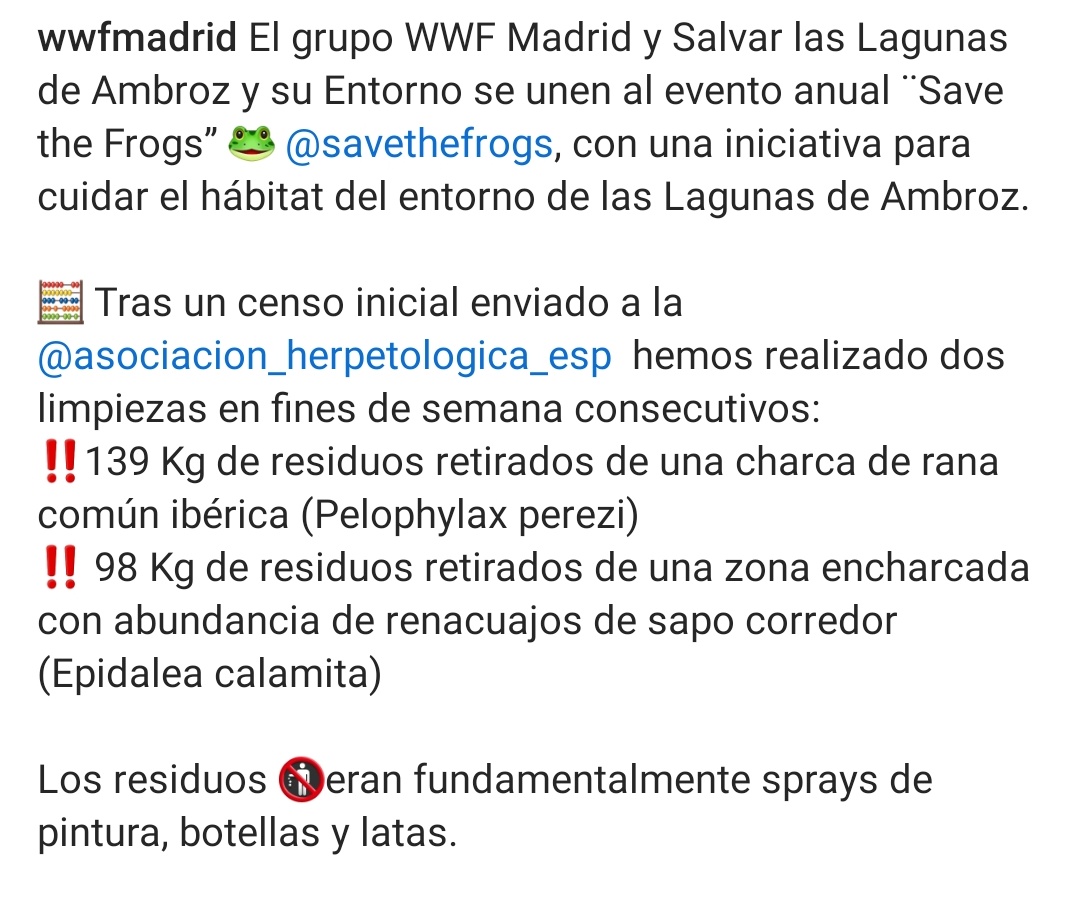 Merece la pena echar un ojo a esta publicación en Instagram sobre la jornada de limpieza en las Lagunas de Ambroz &gt;&gt;
♥️🍀

¿En qué mundo quieres vivir? ¿En uno sucio, lleno de basura y contaminación? 

¡Gracias a los voluntarios! ❇
