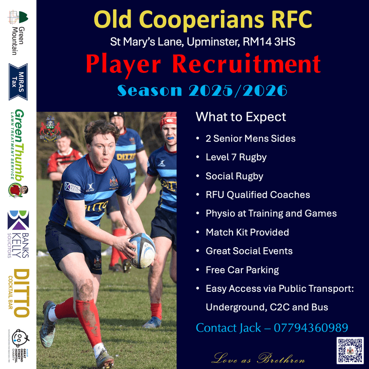 Old Cooperians RFC Seniors
Player Recruitment
oldcooperiansrfc.com/news/old-coope…