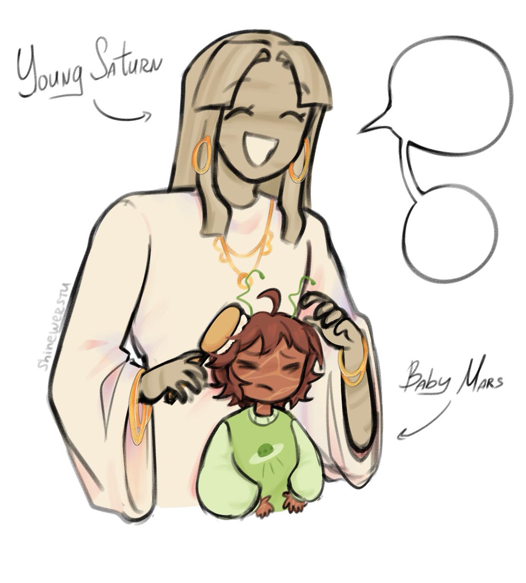 shinewerstu's tweet photo. Proto planets doodle https://t.co/FAVHGyGfLN