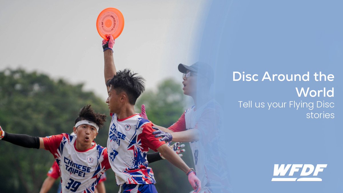 Got a flying disc story worth sharing? 🌟
WFDF wants to feature YOU!
Pitch us your team, club, or community  forms.gle/sVES8UgeTiNwyR…
#WFDF #DiscAroundTheWorld #FlyingDisc