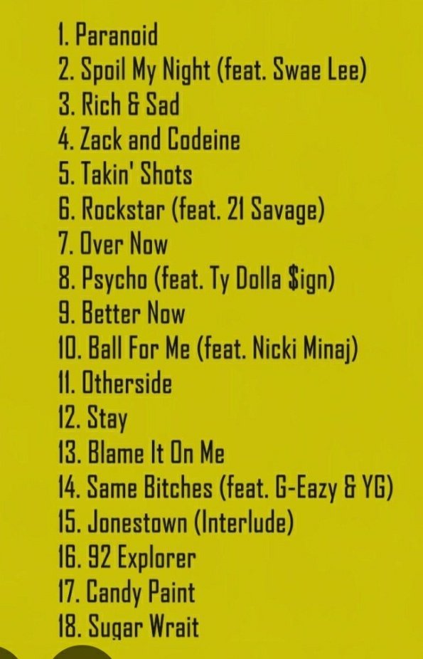 Biggsi_'s tweet photo. @rriproarin I would say these songs ❤️

Please note that you must click on the image to get all the songs ✋😉 https://t.co/EnWKVARxLZ