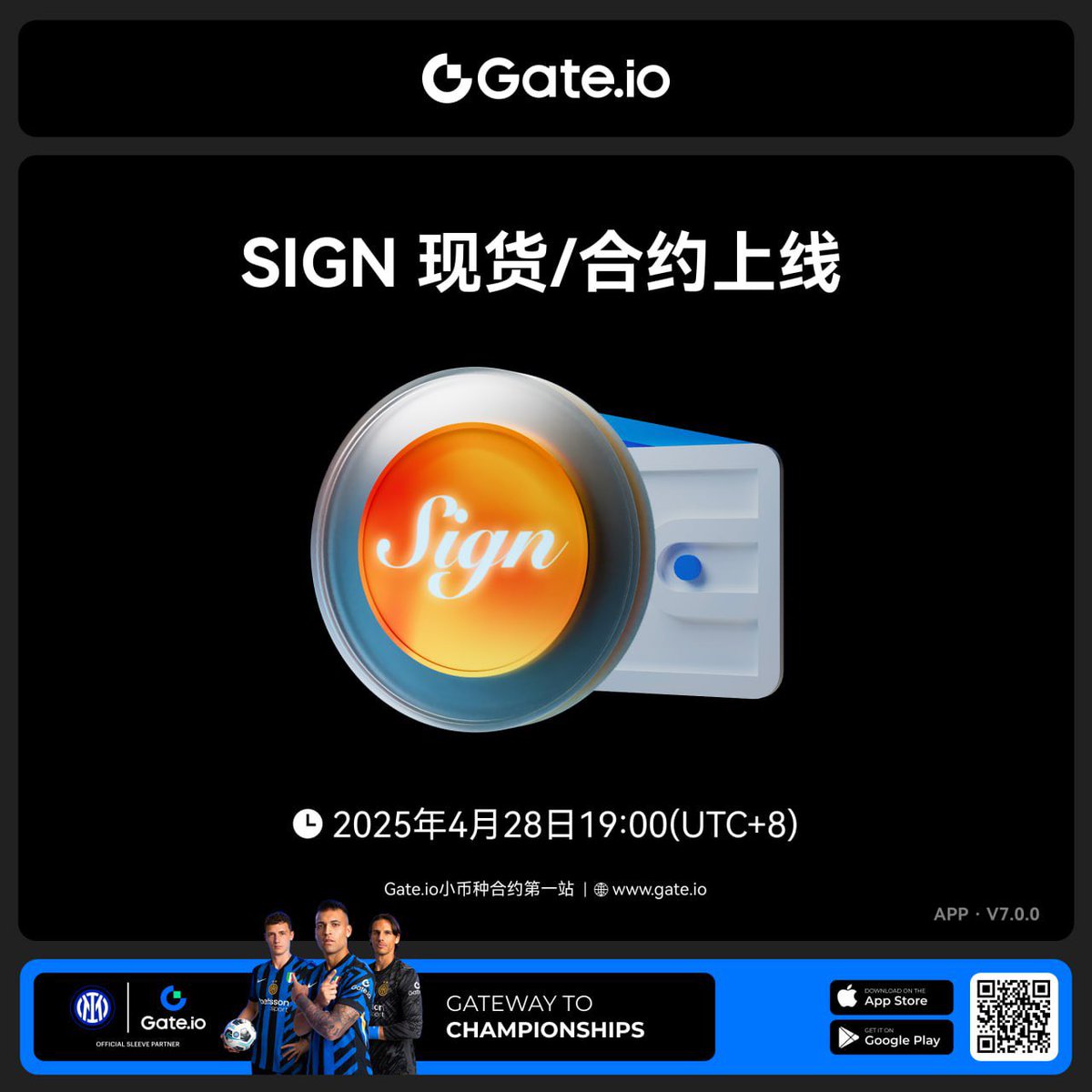 zheyu115's tweet photo. 📣Sign（ $SIGN ）正式登陆 https://t.co/yvE6ezH6wh！

🔹这次不仅开了现货交易，还同步上线合约交易，机会多多，收益可能直接翻倍！

🔹不管是现货党还是合约老师，都能找到属于自己的节奏。
🔹Sign正在搭建全球化基础设施，布局凭证验证与代币分发领域。

🔹旗下核心产品包括：
1️⃣Sign Protocol：支持全链互通的验证协议，助力政府���建数字公共设施，成为去中心化应用基础层。

2️⃣Token Table：一站式智能合约平台，涵盖空投、代币管理、解锁等全生命周期。

🔹$SIGN已部署至ERC-20、BEP-20和BASE三大公链，真正做到跨链生态布局。

🔹如何参与？
1️⃣官方网站：https://t.co/cefX6KG11L

2️⃣上市公告：https://t.co/ivu8sfOOk7

🔹现已开放充值，快人一步布局新赛道！

1️⃣充值通道：https://t.co/KVL6ARrqlo

2️⃣交易地址：https://t.co/WVvMaStRen

🔹https://t.co/yvE6ezH6wh 12周年庆期间，交易还能叠加额外奖励，别错过！

🔹看向未来，$SIGN 只是开始。
#SIGN #Gateio12周年 #Gateio大门交易所 #Gateio大门加密之门