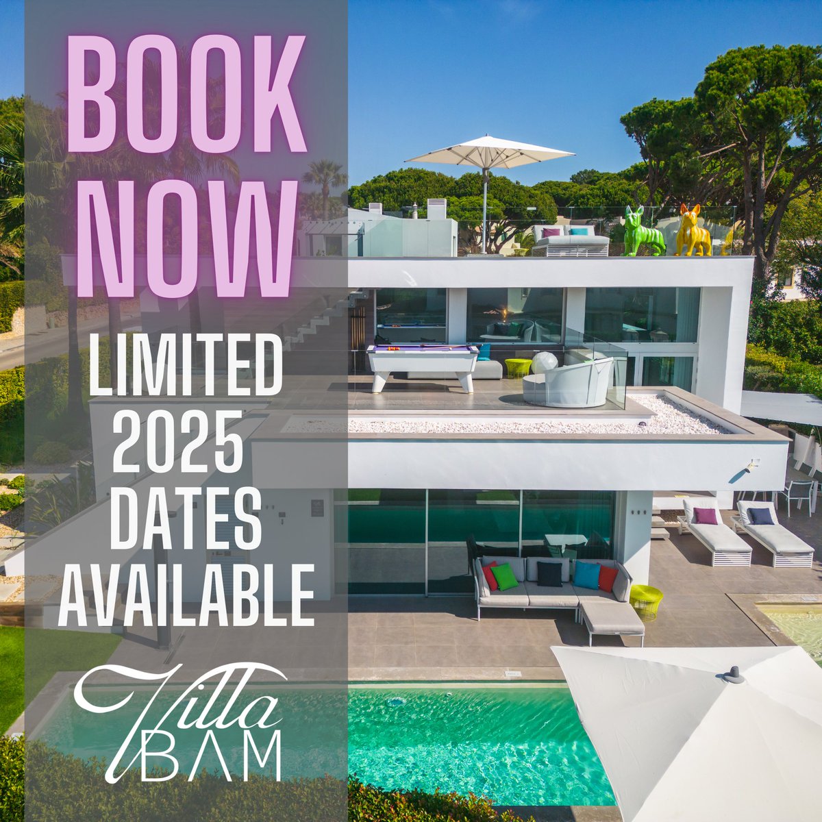 2025 AVAILABILITY ALMOST GONE! ⏳

Looking for a peaceful escape this year? 

Secure your spot now and start planning your unforgettable retreat: villabam.com/booking/

#VillaBam #BeachGetaway #RelaxAndUnwind #PrivateVilla #Portugal #TheAlgarve #MakeMemories