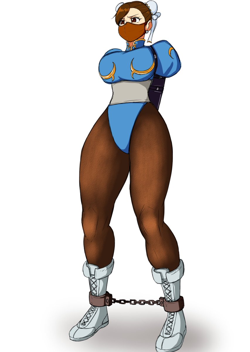 アームバインダー、足枷を着けてのハンデ戦に挑む春麗