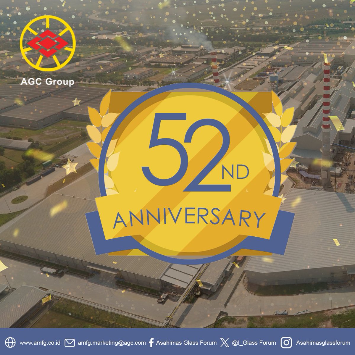 In the midst of celebrating our 52nd Anniversary,  we would like to extend our gratitude to all our customers. 

Thank you, and looking forward for more years ahead. 
#asahimas #agc #happy52ndanniversary