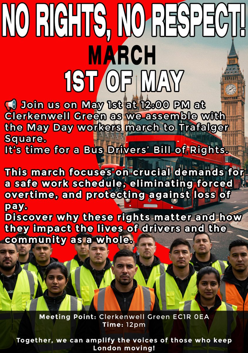 Lee Odams (@leeodams) on Twitter photo Solidarity to London Bus Drivers & their fight for a Bill of rights <a href="/LondonAssembly/">London Assembly</a> <a href="/TfL/">TfL</a> <a href="/MayorofLondon/">Mayor of London, Sadiq Khan</a> <a href="/CarolinePidgeon/">Caroline Pidgeon</a> <a href="/LordPeterHendy/">Lord Peter Hendy</a> <a href="/simonlightwood/">Simon Lightwood MP</a> <a href="/LilianGreenwood/">Lilian Greenwood</a> <a href="/Heidi_Labour/">Heidi Alexander MP</a> <a href="/TransportCttee/">Transport Committee</a> <a href="/labourassembly/">Labour Assembly</a> <a href="/comadad/">Tom Kearney</a> <a href="/musty1970/">Kevin Mustafa</a> <a href="/LeemartinRundl1/">Lee-Martin Rundle</a> <a href="/RMTunion/">RMT</a> <a href="/UniteLondonEast/">Unite London & Eastern</a> Solidarity to London Bus Drivers & their fight for a Bill of rights <a href="/LondonAssembly/">London Assembly</a> <a href="/TfL/">TfL</a> <a href="/MayorofLondon/">Mayor of London, Sadiq Khan</a> <a href="/CarolinePidgeon/">Caroline Pidgeon</a> <a href="/LordPeterHendy/">Lord Peter Hendy</a> <a href="/simonlightwood/">Simon Lightwood MP</a> <a href="/LilianGreenwood/">Lilian Greenwood</a> <a href="/Heidi_Labour/">Heidi Alexander MP</a> <a href="/TransportCttee/">Transport Committee</a> <a href="/labourassembly/">Labour Assembly</a> <a href="/comadad/">Tom Kearney</a> <a href="/musty1970/">Kevin Mustafa</a> <a href="/LeemartinRundl1/">Lee-Martin Rundle</a> <a href="/RMTunion/">RMT</a> <a href="/UniteLondonEast/">Unite London & Eastern</a>