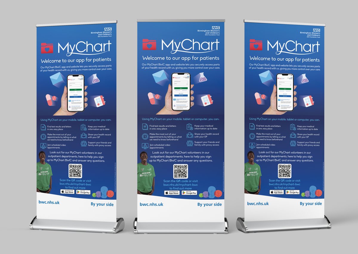 Clinical Photography & Design Services - BWC (@bwc_cpads) on Twitter photo Make a lasting impression at your next open day or event with these pull-up banners designed and printed by the <a href="/BWC_CPADS/">Clinical Photography & Design Services - BWC</a> Design Team! Our recent work for the MyChart App for <a href="/BWC_NHS/">BWC NHS Trust</a> showcases our ability to create eye-catching designs. Get in touch if we can help with your day Make a lasting impression at your next open day or event with these pull-up banners designed and printed by the <a href="/BWC_CPADS/">Clinical Photography & Design Services - BWC</a> Design Team! Our recent work for the MyChart App for <a href="/BWC_NHS/">BWC NHS Trust</a> showcases our ability to create eye-catching designs. Get in touch if we can help with your day