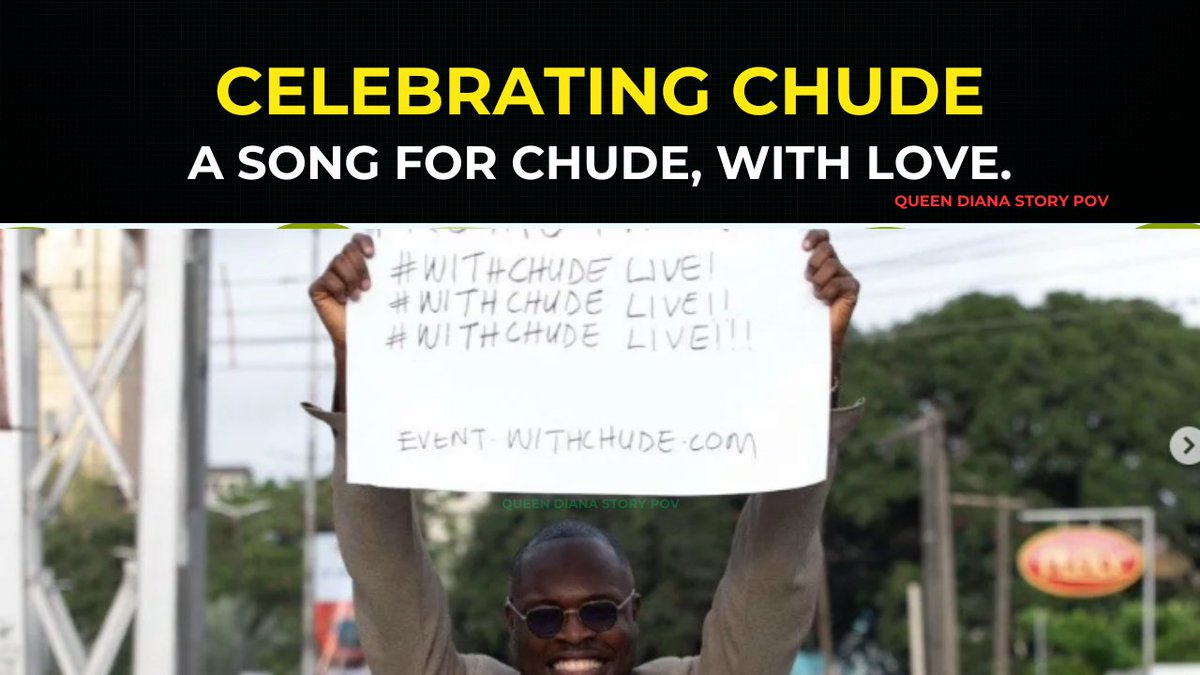 queendianastory's tweet image. Celebrating Chude: A Song For Chude Jideonwo. 

youtu.be/5MCR1BtMd3g?si…

#WithChudeLive #WithChude