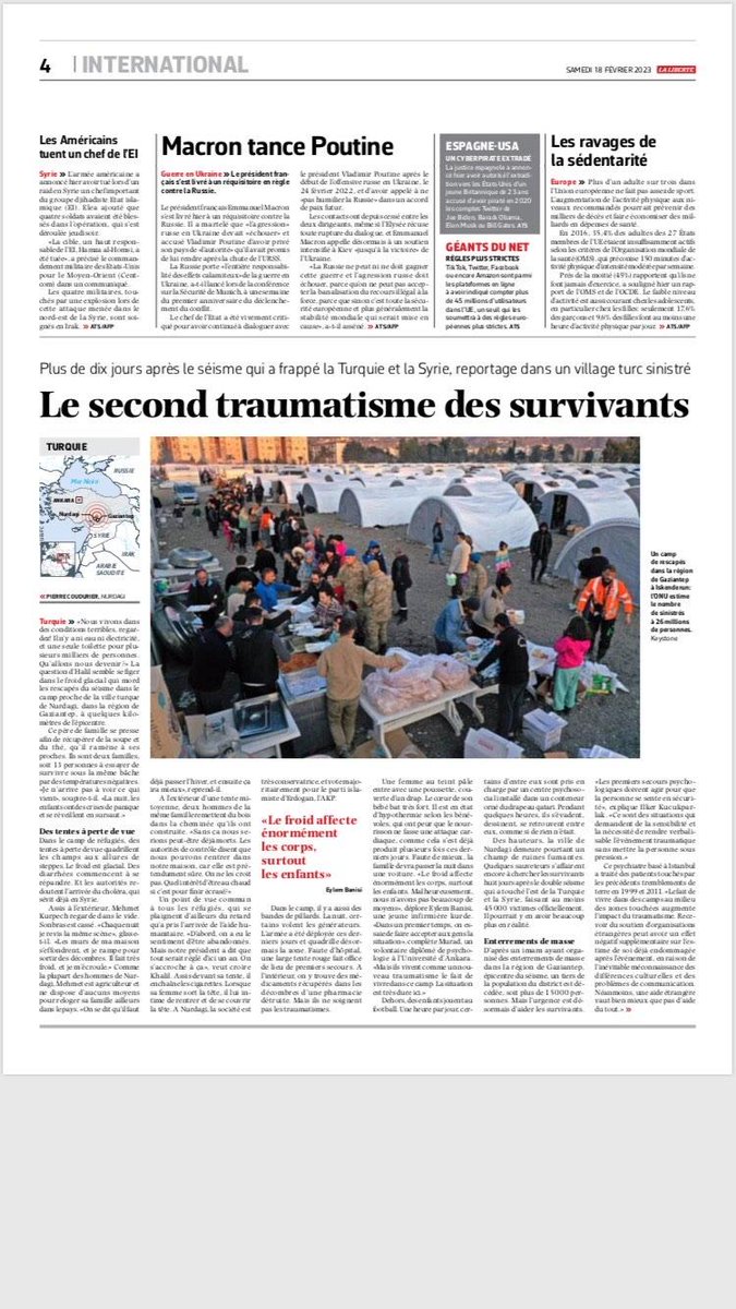 dear friend <a href="/Coudurier_P/">Pierre Coudurier</a>
I remembered you after the recent earthquake in Istanbul. I am grateful to you for being here to report the devastating earthquake in Maraş and Hatay.
and wanted to share the special news again. 🙏