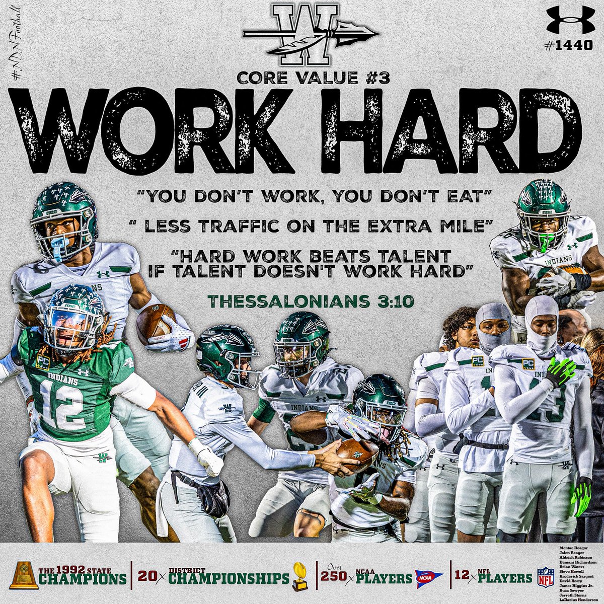 Core Value #3
Work Hard

“We Don’t Want Easy!”

📸 <a href="/sherry_milliken/">Sherry R Pate</a>
✍️<a href="/gottfather63/">Jeff Gott</a> 

<a href="/IndiansQbc/">Waxahachie Indians QBC</a>