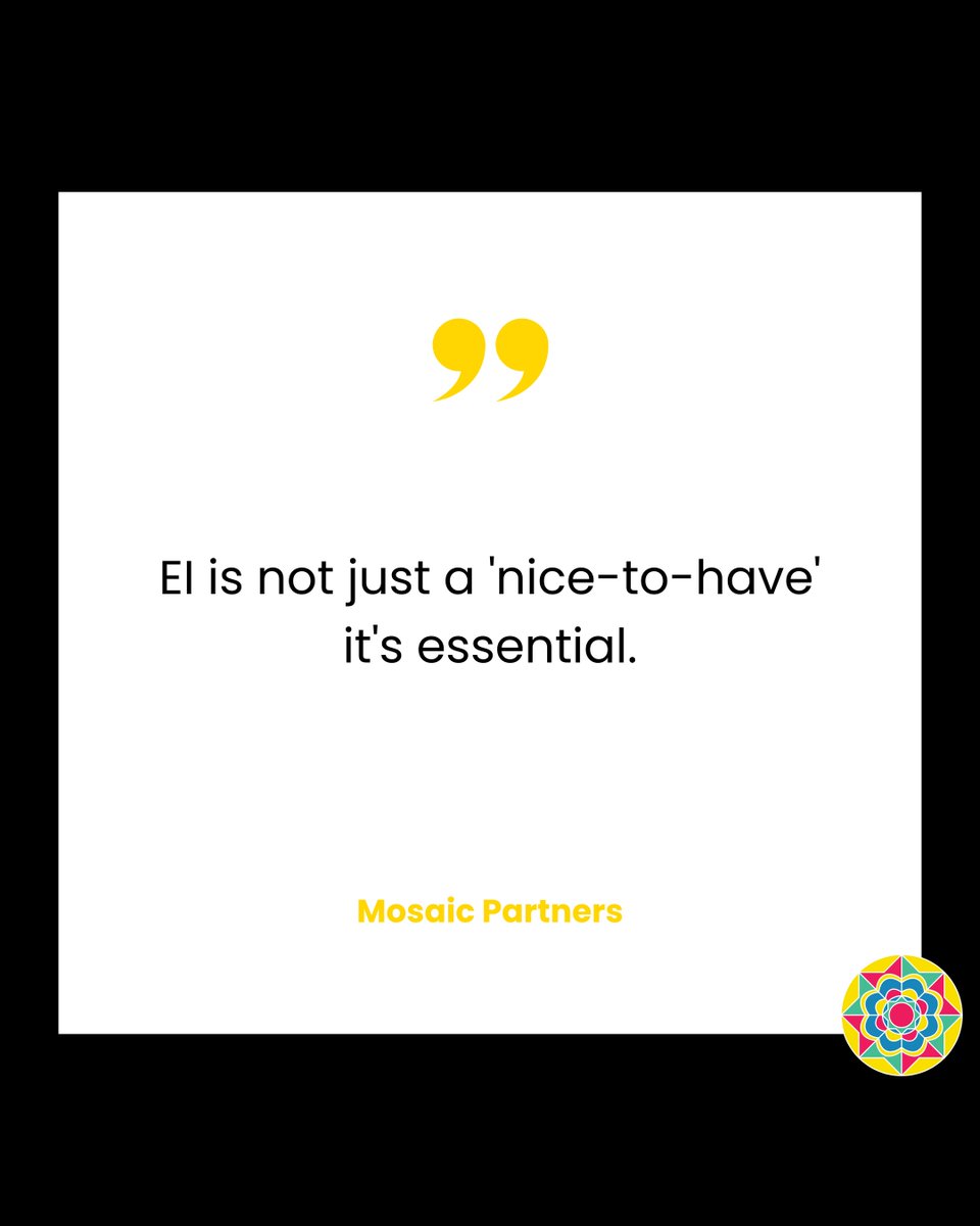 In a noisy, overwhelmed world, emotional intelligence isn’t a “nice to have”—it’s essential. Future-fit leaders must master EI to thrive. How are you building these skills? #FutureFit #LeadershipEvolution