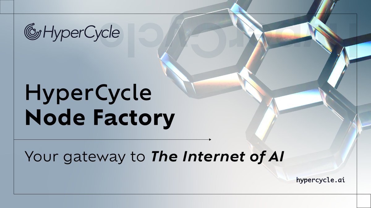 Own a Node Factory and facilitate AI to AI communication
Set up before May 14th 2025 1 PM UTC and secure an ANFE to facilitate advanced #AI models