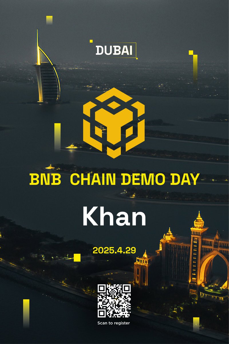 BSC <a href="/BNBCHAINZH/">BNB Chain 華語</a> 想你的风吹到了迪拜，在迪拜的朋友们，29号1pm - 7:30pm，与BSC和大摄影师九九<a href="/cain_bnb/">九九Cain</a> 共赴一场未来叙事！

你会发现当BSC如波斯地毯般延展覆盖中东炽热的心，链上世界的“一千零一夜”，将由每一个持笔的造梦者续写，明儿不见不散😄

luma注册：lu.ma/fgqzzglz
 
#BSC在迪拜