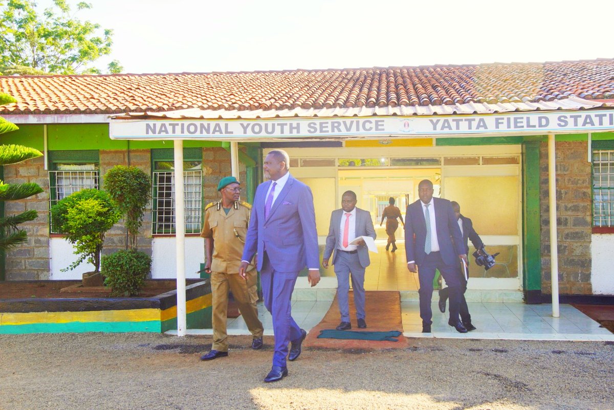 Earlier I paid an impromptu visit to NYS Yatta Field Station <a href="/NYS_Ke/">NYS  Kenya</a>, Machakos County to assess the internal initiatives being implemented by NYS to drive self-reliance. I was impressed by the Station's heavy investment in agricultural production &amp; dedication to public service.