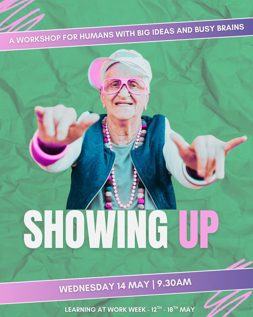 Busy brain? Big ideas? 🧠✨
Join us for SHOWING UP — a free workshop for creative procrastinators &amp; perfectionists 🎯

📅 Wed 14 May, 9:30AM
📍 CircusMASH
🎟️ Book free: circusmash.co.uk/classes/worksh…

#LearningAtWorkWeek #CreativeWorkshop