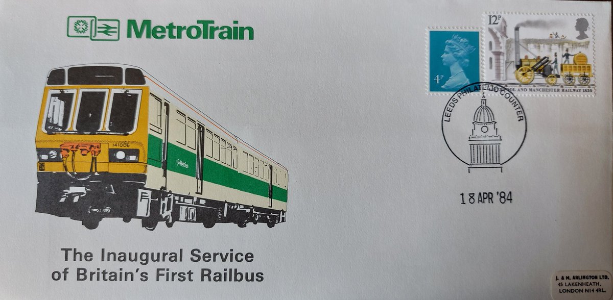 WilliamWardale's tweet image. @RoyalMailStamps first day cover with a class 141 on the cover 

@RailbusMemories #class141 #railbus #royalmail