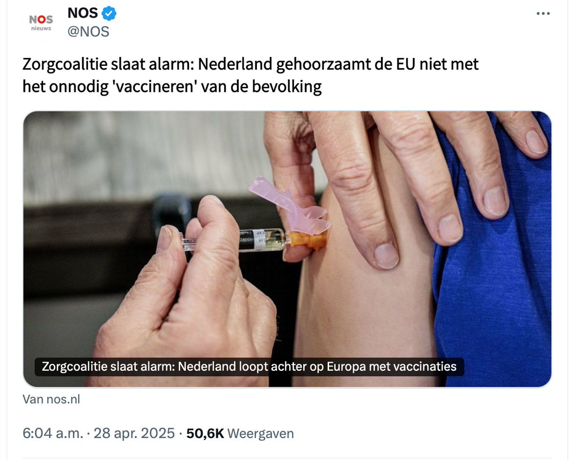ryk_sr's tweet photo. Nederland heeft door dat onnodig vaccineren funest is voor de volksgezondheid. https://t.co/ZdjucXJTgM