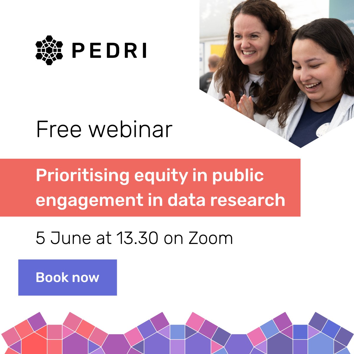 DARE UK (@dare_uk1) on Twitter photo 🔔 How can we prioritise equity in public engagement in data research?
Join Public Engagement in Data Research Initiative (PEDRI)'s upcoming webinar to hear from Julian Harrison of <a href="/EthnicHealthRes/">Centre for Ethnic Health Research</a> on using Equality Impact Assessment principles to support equitable public 🔔 How can we prioritise equity in public engagement in data research?
Join Public Engagement in Data Research Initiative (PEDRI)'s upcoming webinar to hear from Julian Harrison of <a href="/EthnicHealthRes/">Centre for Ethnic Health Research</a> on using Equality Impact Assessment principles to support equitable public