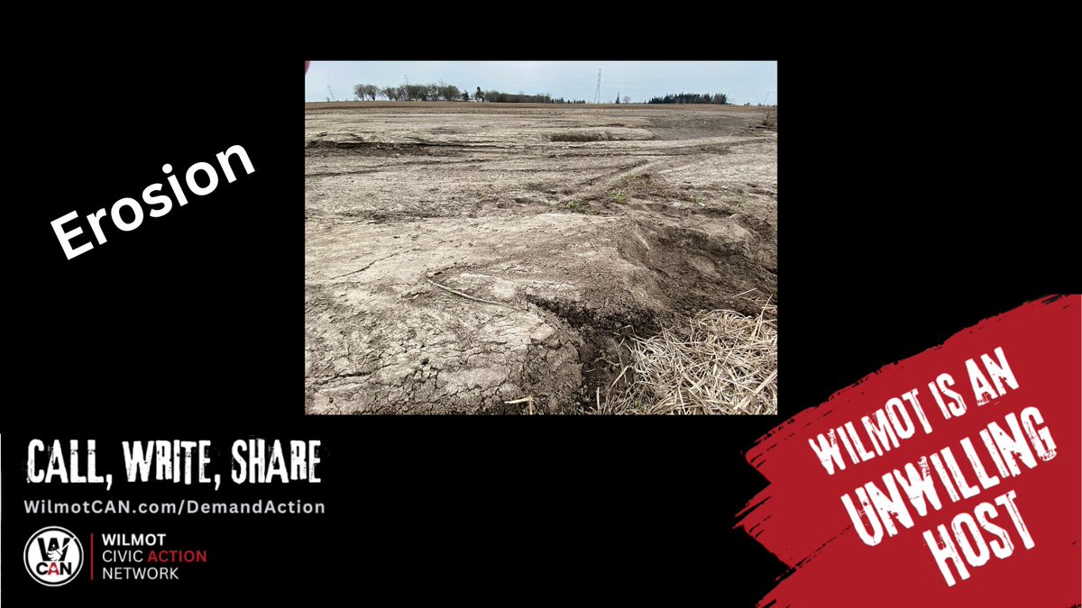 WilmotCAN (@wilmot_can) on Twitter photo Last fall, the <a href="/RegionWaterloo/">Region of Waterloo</a> was told: excessive tillage of land they purchased would lead to serious erosion. They did nothing.
This is the result.
#FightForFarmland
#WilmotLandGrab
#StandYourGround Last fall, the <a href="/RegionWaterloo/">Region of Waterloo</a> was told: excessive tillage of land they purchased would lead to serious erosion. They did nothing.
This is the result.
#FightForFarmland
#WilmotLandGrab
#StandYourGround