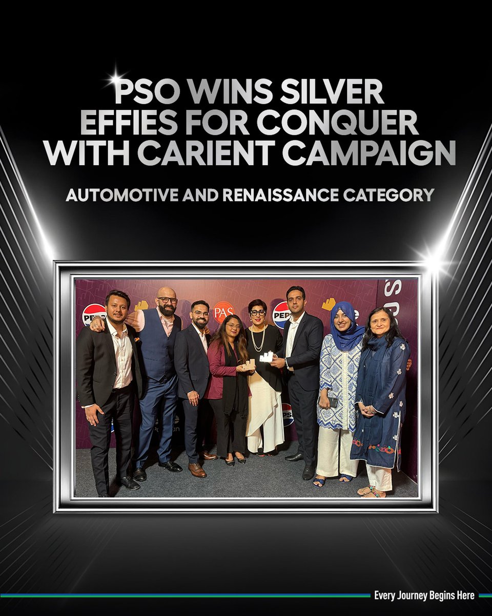 Double the silver, double the pride!

PSO took home 2 silvers at the Effie Awards 2025 for Conquer with Carient Campaign in the automotive and Renaissance categories!

This recognition is a badge of honour that celebrates our commitment to delivering impactful campaigns that
