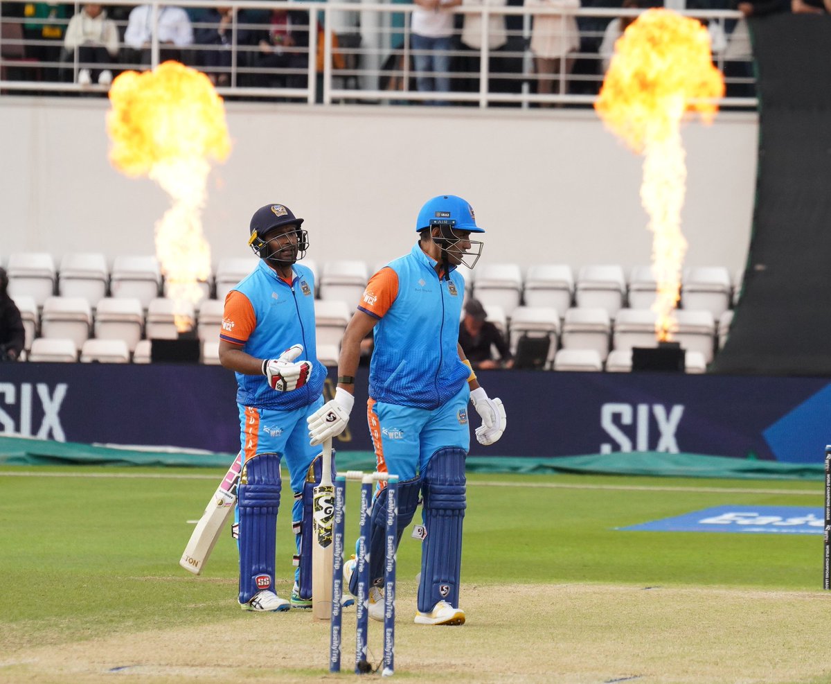 We wanted to use the 🔥 emoji, but the picture beat us to it 🤩

Who’s looking forward to having these two at the helm again? 😍

#TeamIndia #WCLIndiaChampions #OnceAChampionAlwaysAChampion