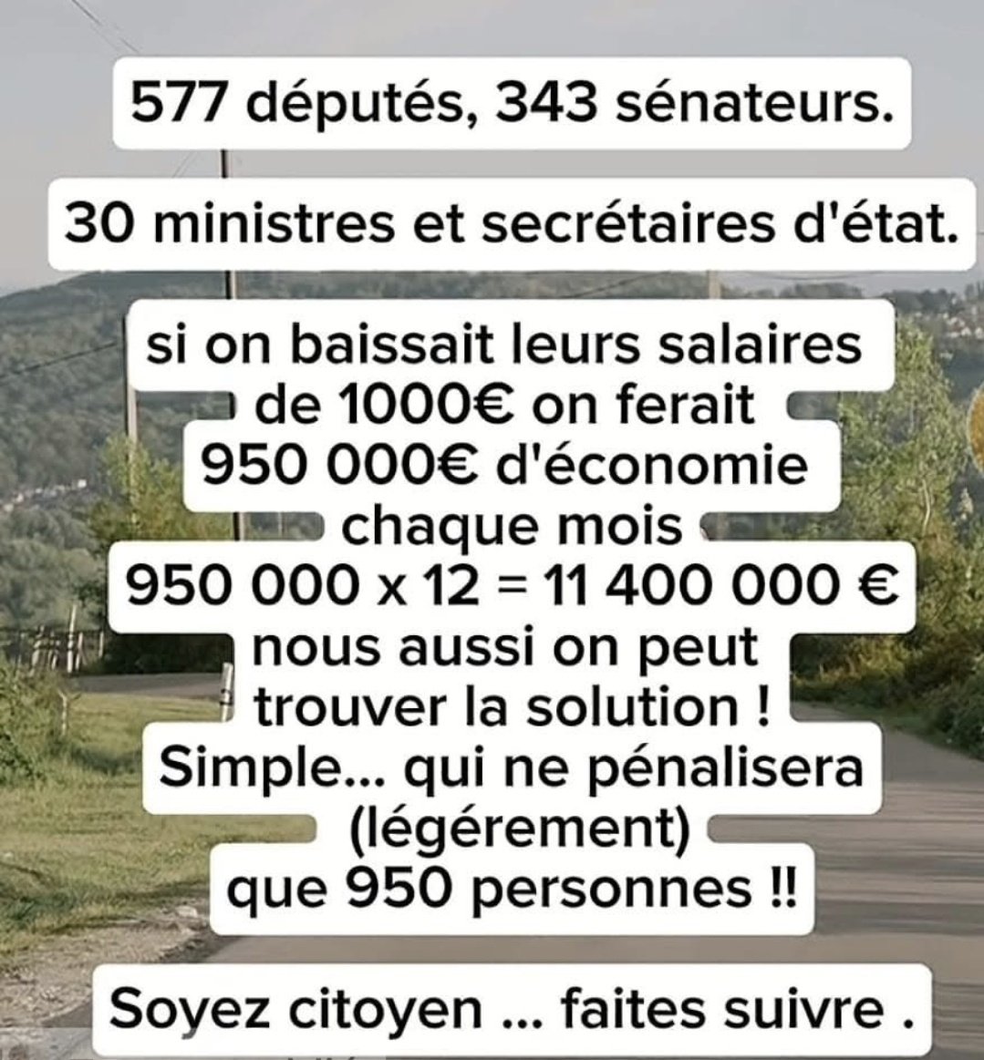 <a href="/Resistance_SM/">🕊️Myriam🕊️Sauvons L’humanité🕊️@CelebritesSM🕊</a> Une solution pour les français !